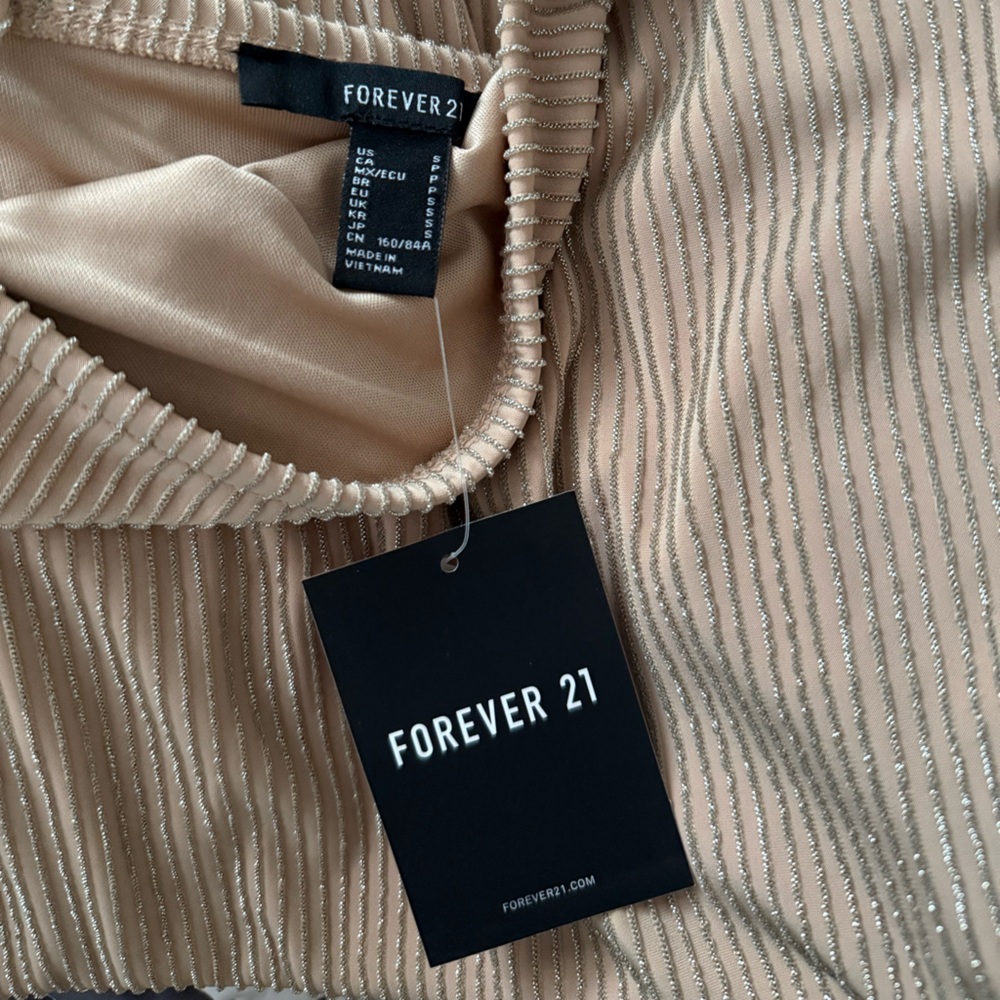 Tan Ribbed Dress - Picture 3 of 4